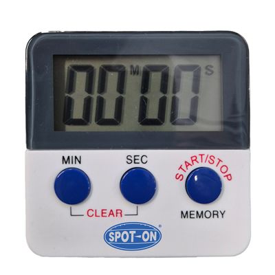TIMER DIGITAL DISPLAY COUNT UP/DOWN, SPOT ON