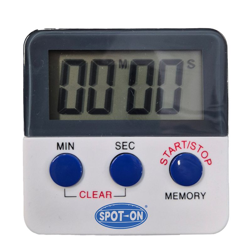 TIMER DIGITAL DISPLAY COUNT UP/DOWN, SPOT ON