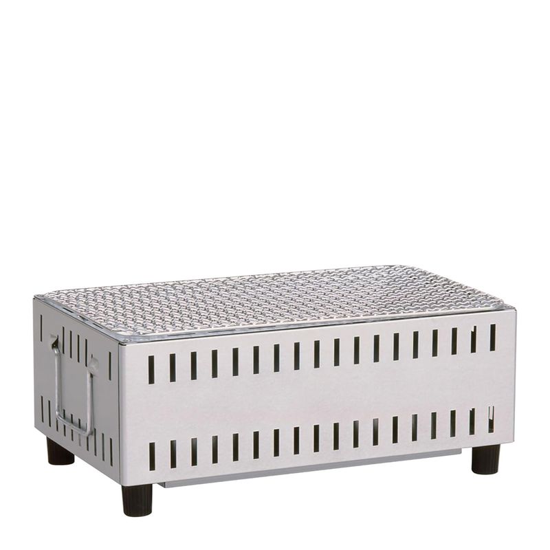 BARBEQUE GRILL CHARCOAL SILVER TABLETOP GREEN LIFE