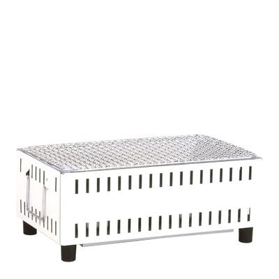 BARBEQUE GRILL CHARCOAL WHITE TABLETOP GREEN LIFE