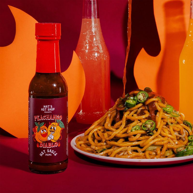 PEACHANGO DIABLO HOT SAUCE 148ML, MATS