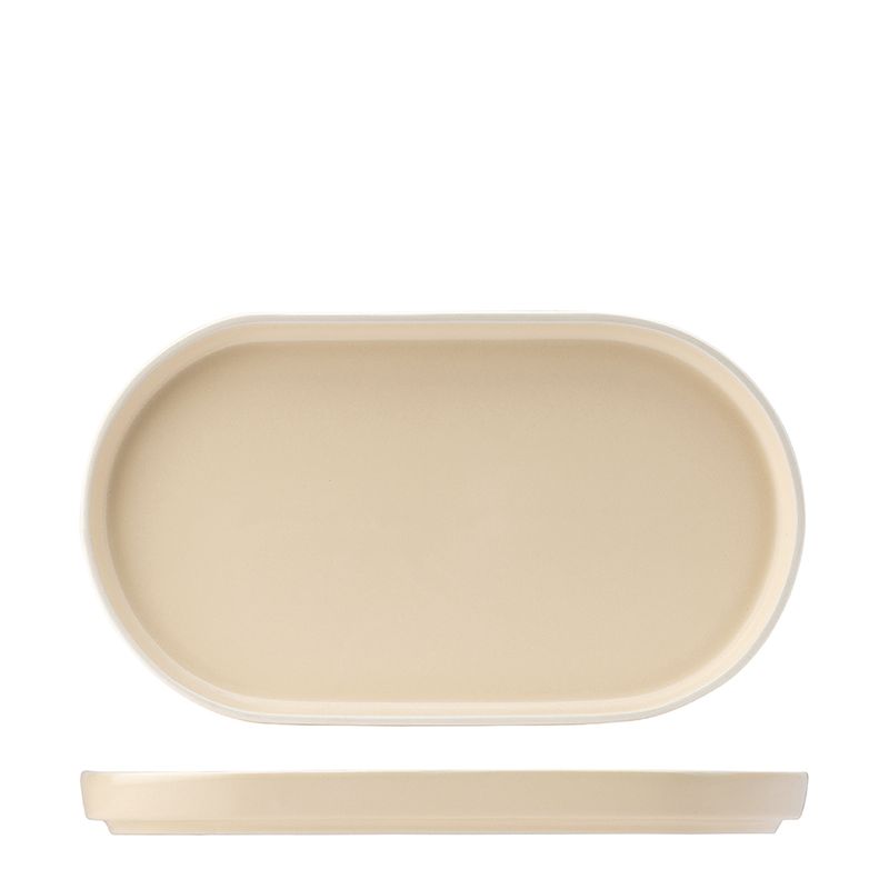 PLATTER OVAL VANILLA 310MM, UTOPIA FORMA