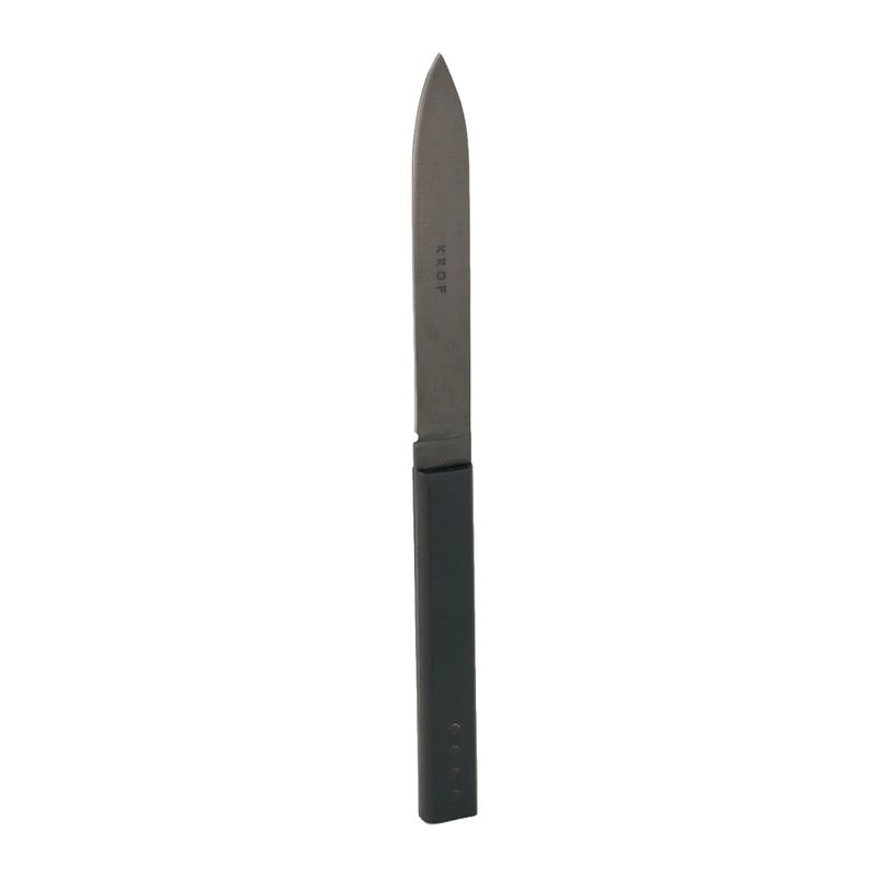 STEAK KNIFE BLACK AND BLACK, KROF SNGL