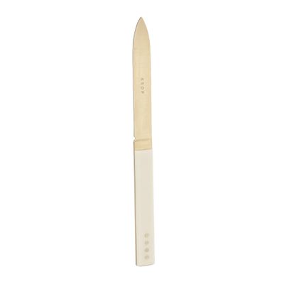 STEAK KNIFE IVORY AND GOLD, KROF SNGL