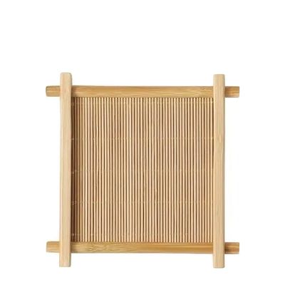 TRAY TEA/SAKE CUP BAMBOO 80MM, KATACHIWARE