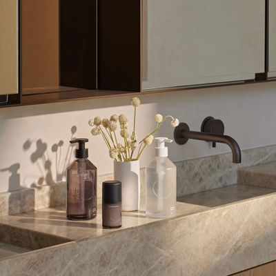 FOREVER BOTTLE CHARCOAL GLASS 400ML