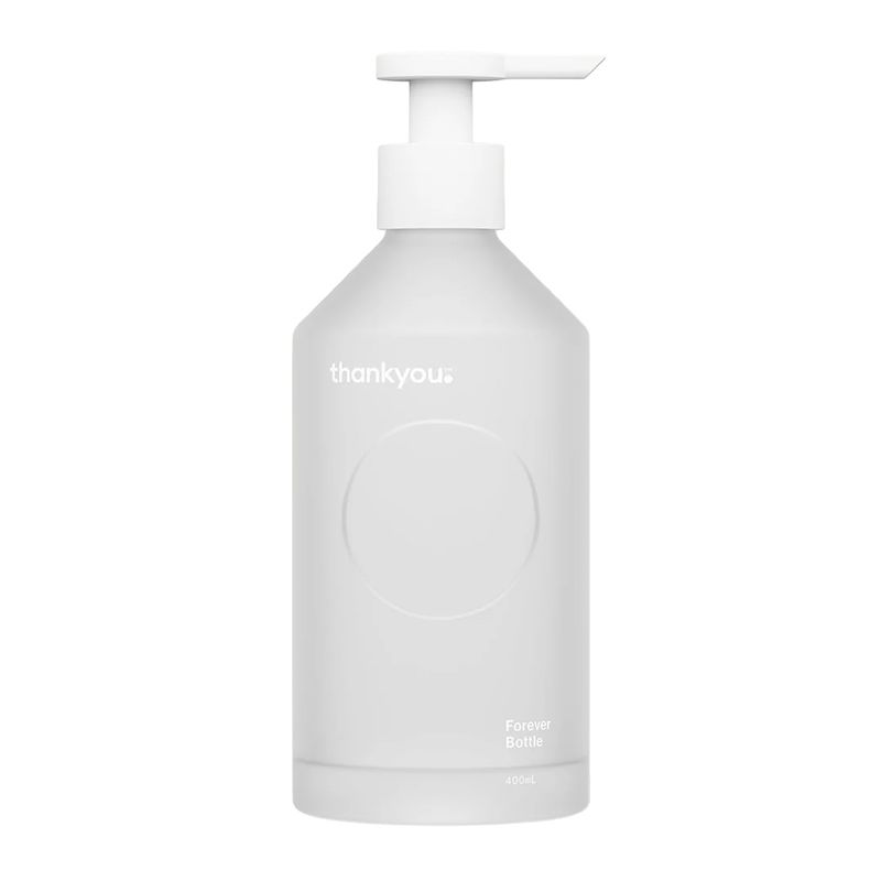 FOREVER BOTTLE WHITE GLASS 400ML