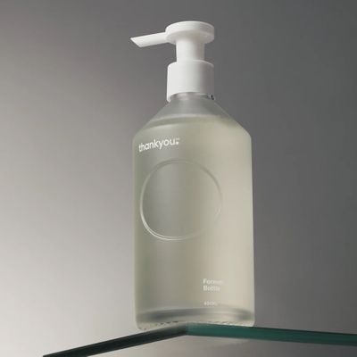 FOREVER BOTTLE WHITE GLASS 400ML