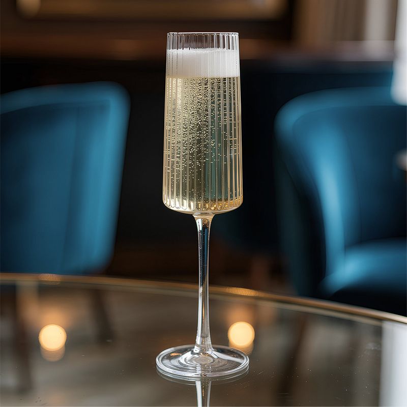 GLASS FL FLUTED 260ML, CHELSEA