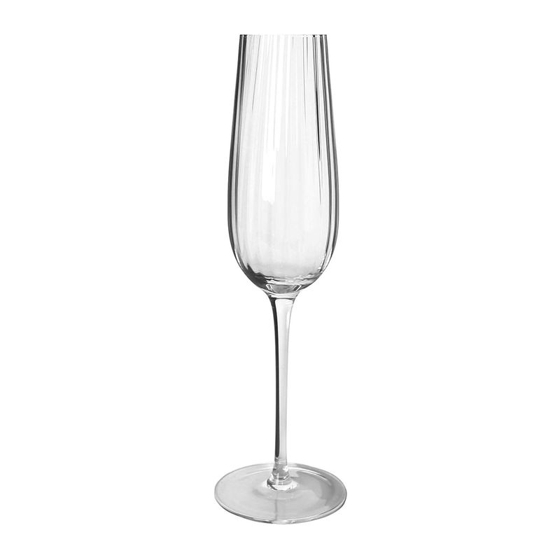 GLASS FL FLUTED 240ML, KENSINGTON