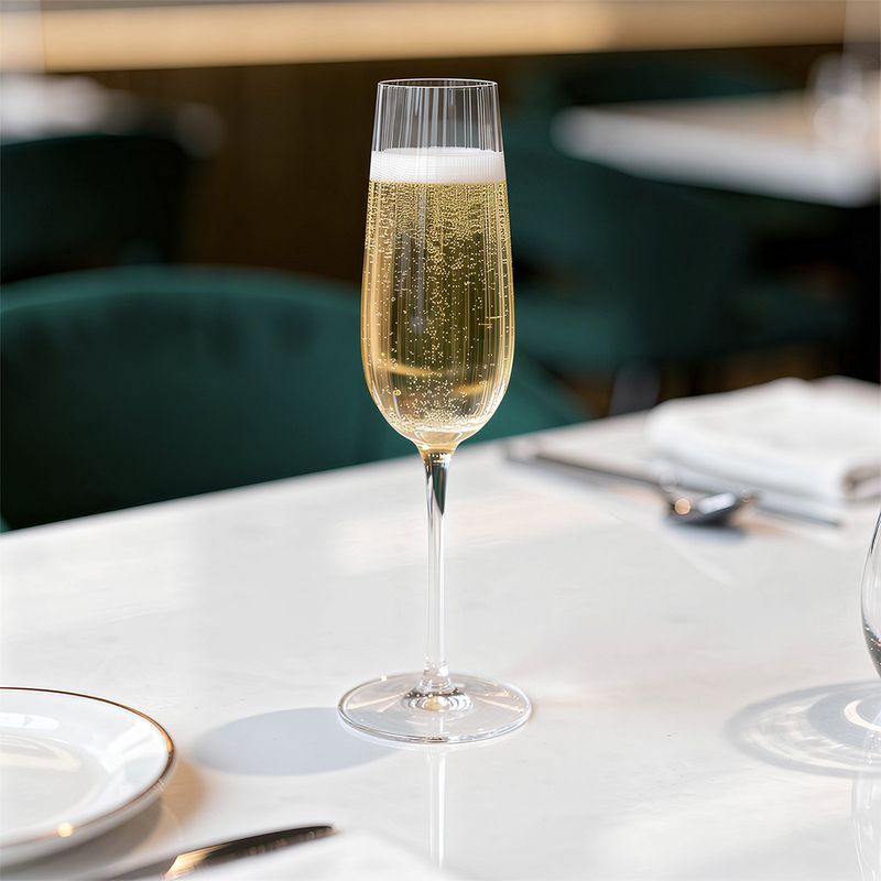 GLASS FL FLUTED 240ML, KENSINGTON