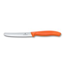 KNIFE STEAK/TOMATO ORANGE 11CM, VICTORINOX