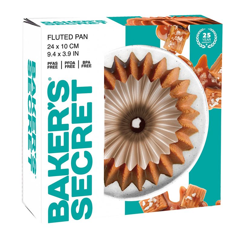 CAKE PAN WREATH FLT NS 22.5X10CM CHAMP, BAKERS SECRET