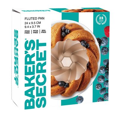 CAKE PAN FLT NS 22.5X9.5CM CHAMP, BAKERS SECRET