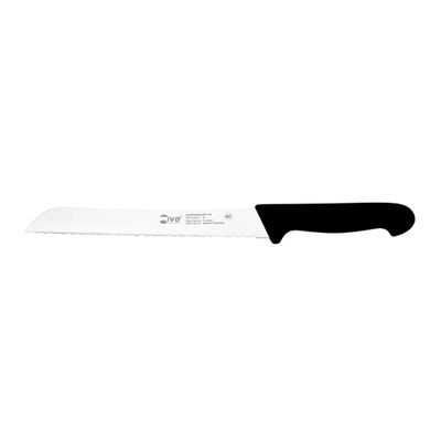 KNIFE BREAD POINTED TIP BLACK 200MM, IVO