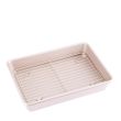 BAKING PAN W/RACK 34.5X24.7X6CM, CHEFMADE