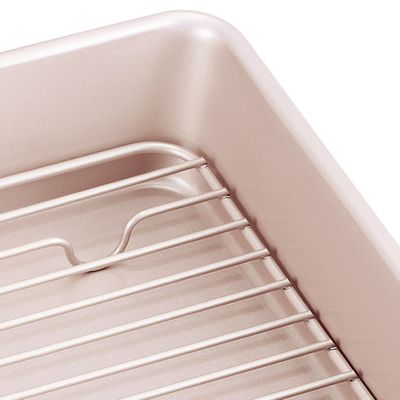 BAKING PAN W/RACK 34.5X24.7X6CM, CHEFMADE