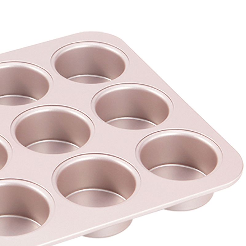 MUFFIN PAN ENGLISH 12 CUP L/BASE, CHEFMADE