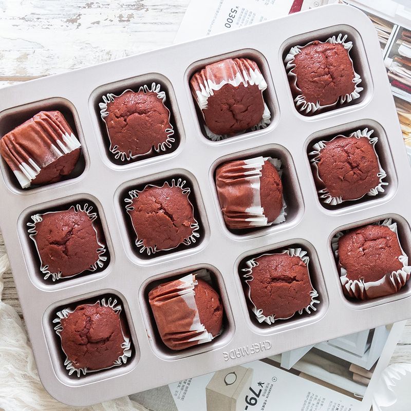 BROWNIE PAN 12-CUP SQ 32X26CM, CHEFMADE