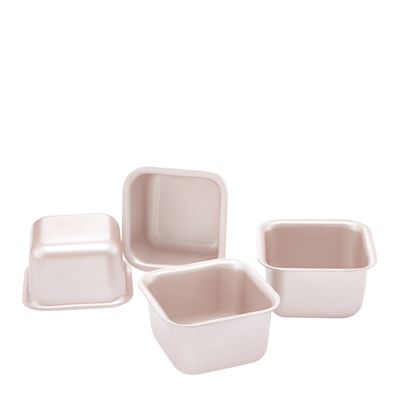CAKE SQUARE MINI S/4 7CM, CHEFMADE