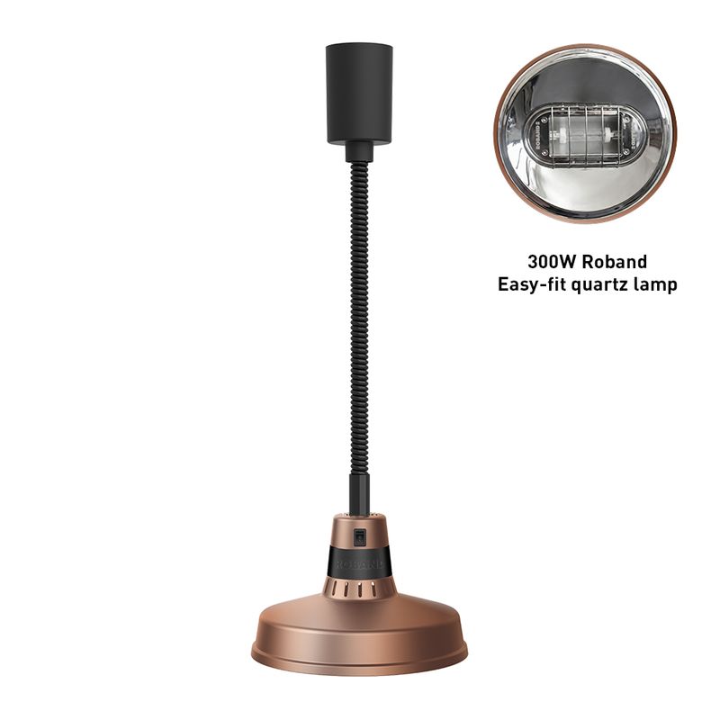 HEAT LAMP PULL DOWN BRONZE 300W, ROBAND