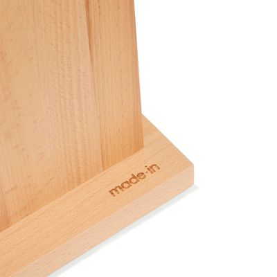 KNIFE BLOCK MAGNETIC BEECHWOOD