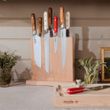 KNIFE BLOCK MAGNETIC BEECHWOOD