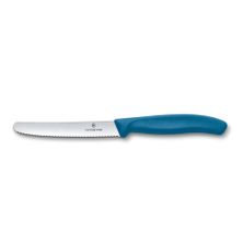 KNIFE STEAK/TOMATO BLUE 11CM, VICTORINOX