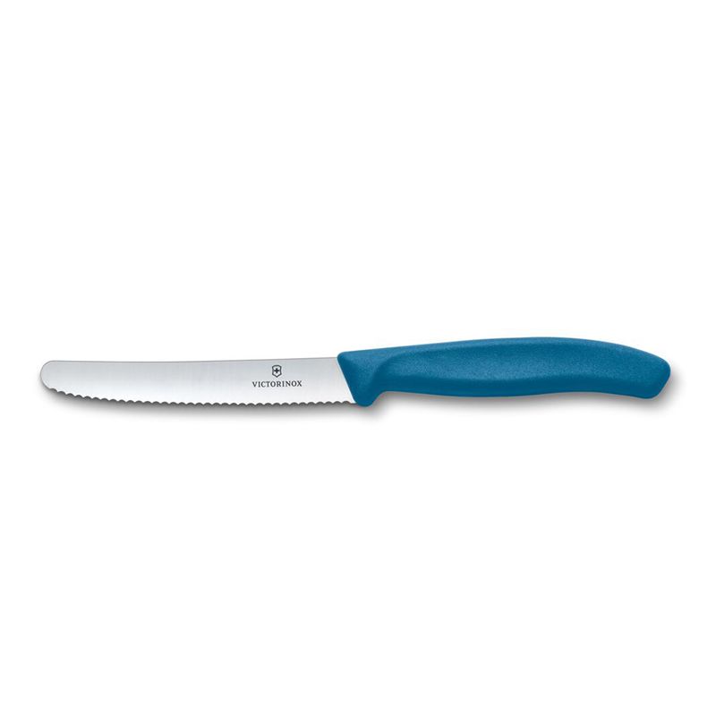 KNIFE STEAK/TOMATO BLUE 11CM, VICTORINOX