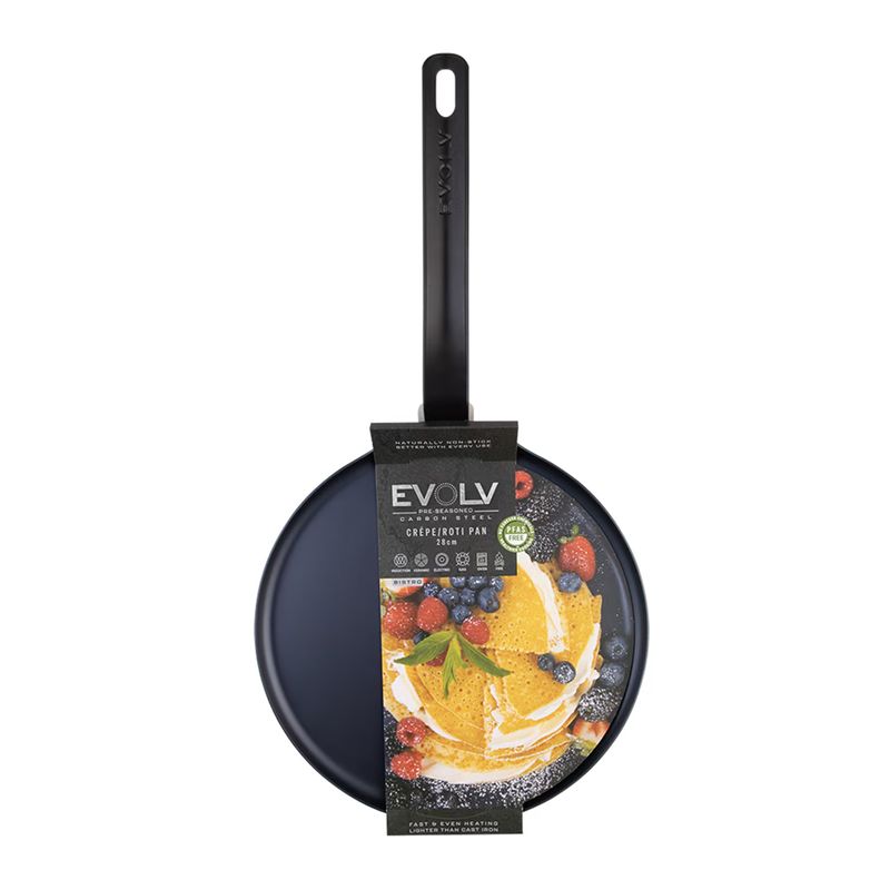 CREPE PAN CARBON STEEL 28CM, EVOLV