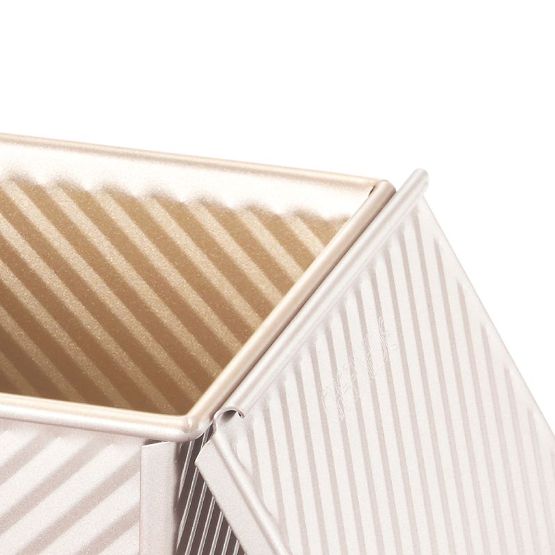 LOAF PAN CORRUGATED SQ W/LID 450GM 15CM, CMADE