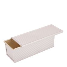 LOAF PAN CORRUGATED W/LID 300GM 22X8.7X7.7CM