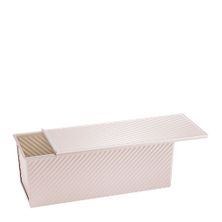 LOAF PAN CORRUGATED W/LID 1KG 34X13.6X12.6CM, CHEFMADE