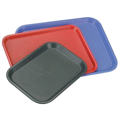 PLASTIC TRAY POLYPROP25X35CM RED