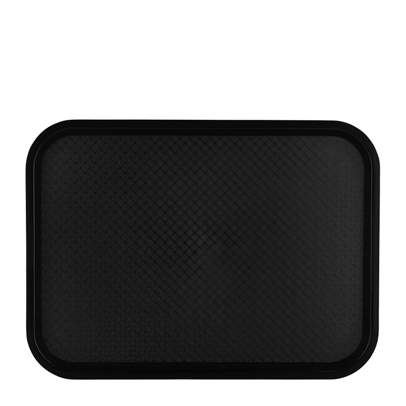 PLASTIC TRAY POLYPROP 30X40CM BLACK