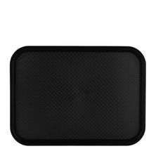 PLASTIC TRAY POLYPROP 30X40CM BLACK