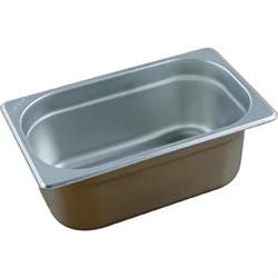 GASTRONORM PAN 18/10 GN 1/4 SIZE 100MM