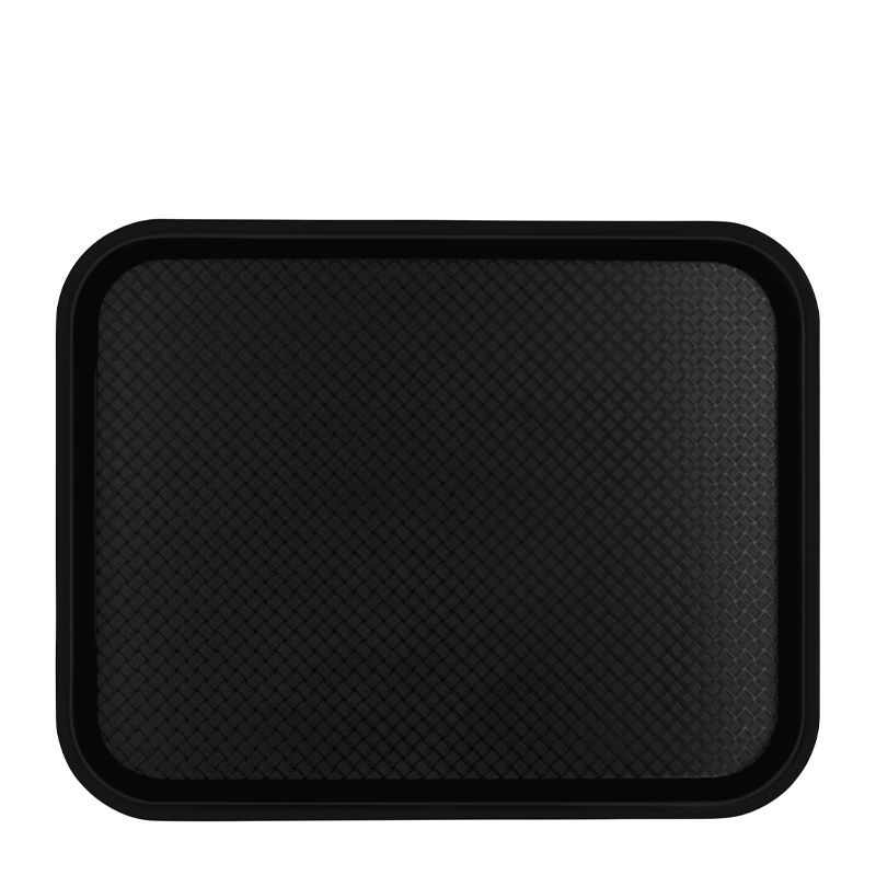 PLASTIC TRAY POLYPROP 45X35CM BLACK