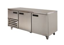 FRIDGE U/COUNTER 2.5 DOOR SOLID ANVIL