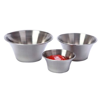 SAUCE CUP FLARED S/STEEL, 60X25MM