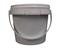 1.2LT WHITE BUCKET WITH LID