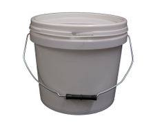 10LT WHITE BUCKET WITH LID
