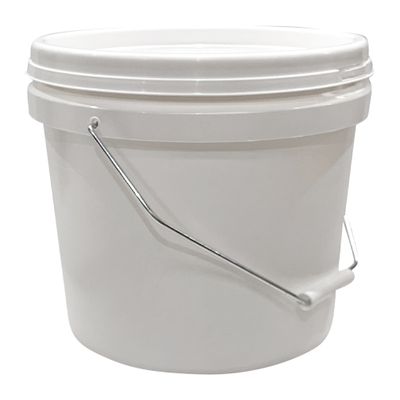 WHITE BUCKET WITH LID