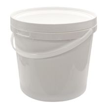 5LT WHITE BUCKET WITH LID