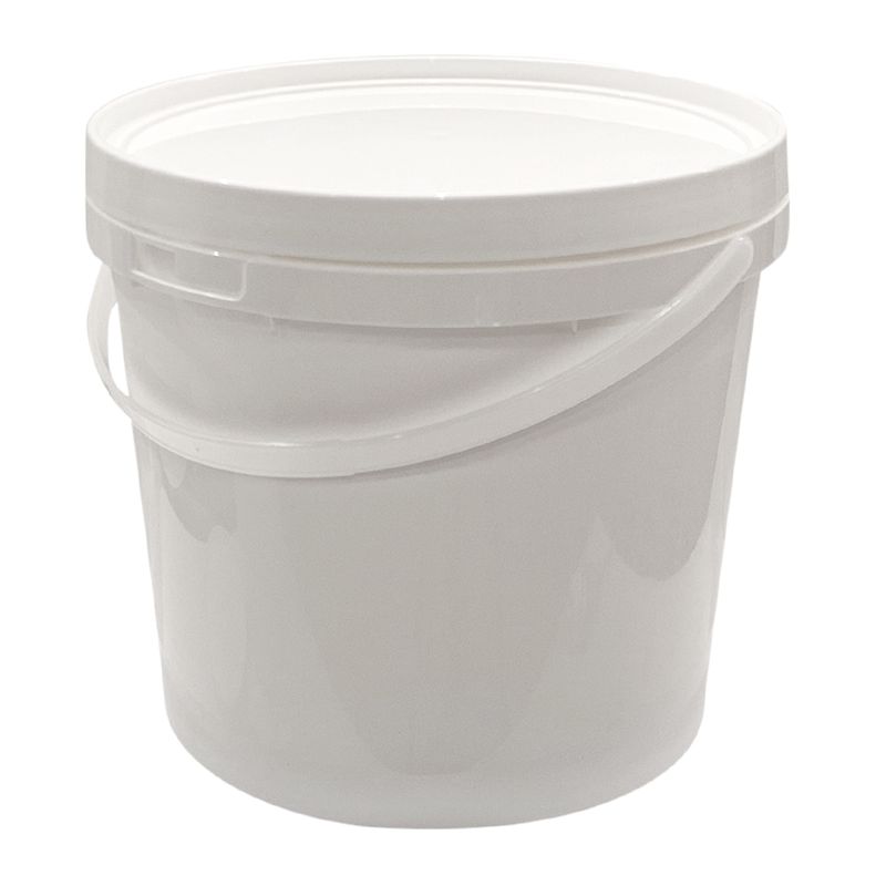 5LT WHITE BUCKET WITH LID