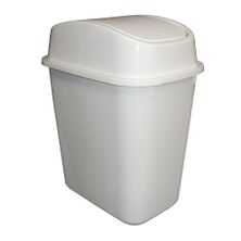 BIN WHITE 15LT SWING TOP