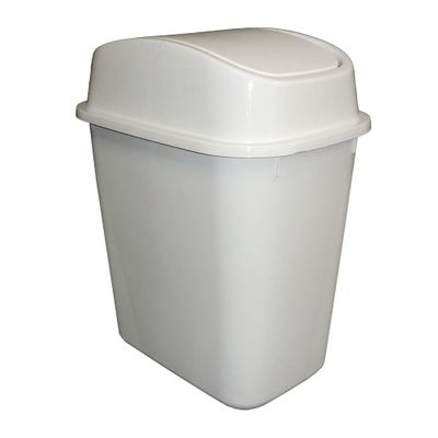 BIN WHITE 15LT SWING TOP