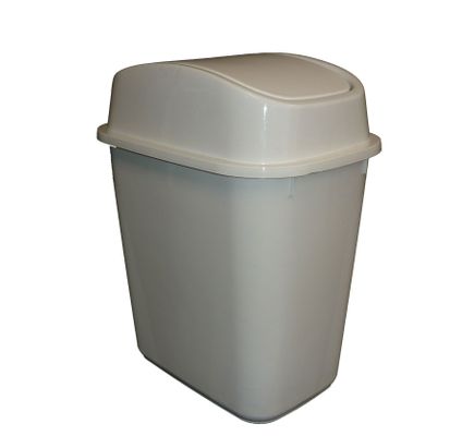 BIN WHITE 15LT SWING TOP