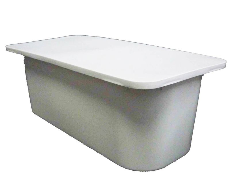 LID FOR JD622 RECT CONTAINER 5LTR WHITE