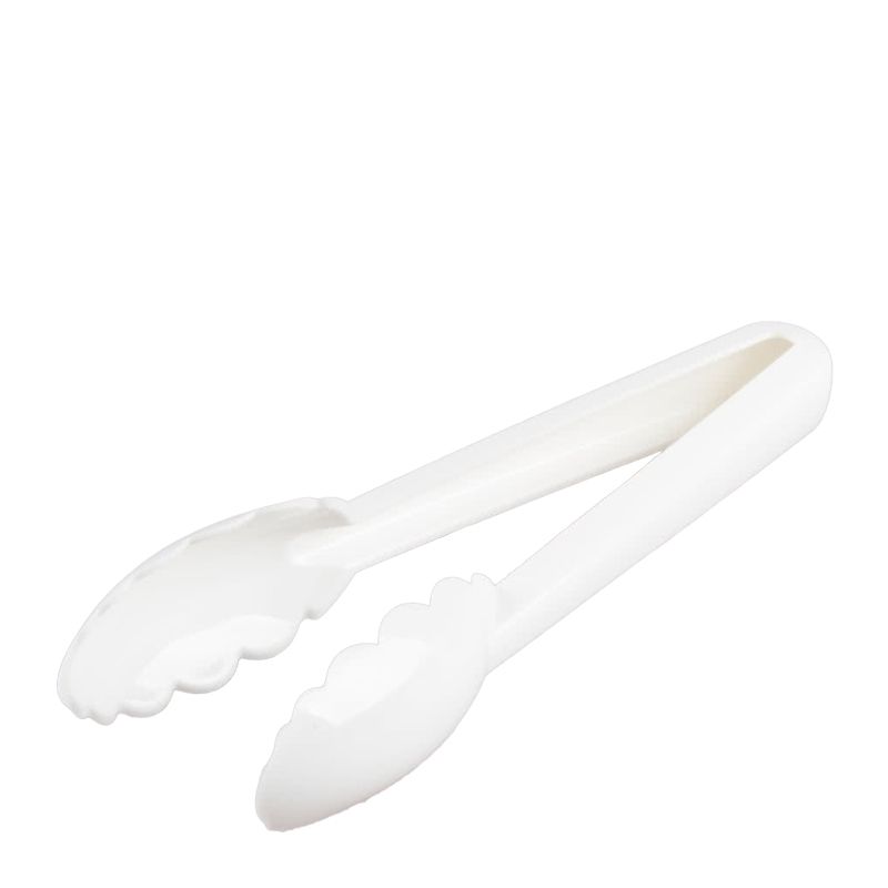 TONGS WHITE 23CM POLYCARB